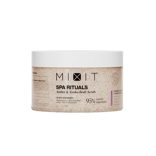 MIXITSpa Rituals Скраб для тела сахарно-солевой с ароматом амбры и бобов тонка300г
